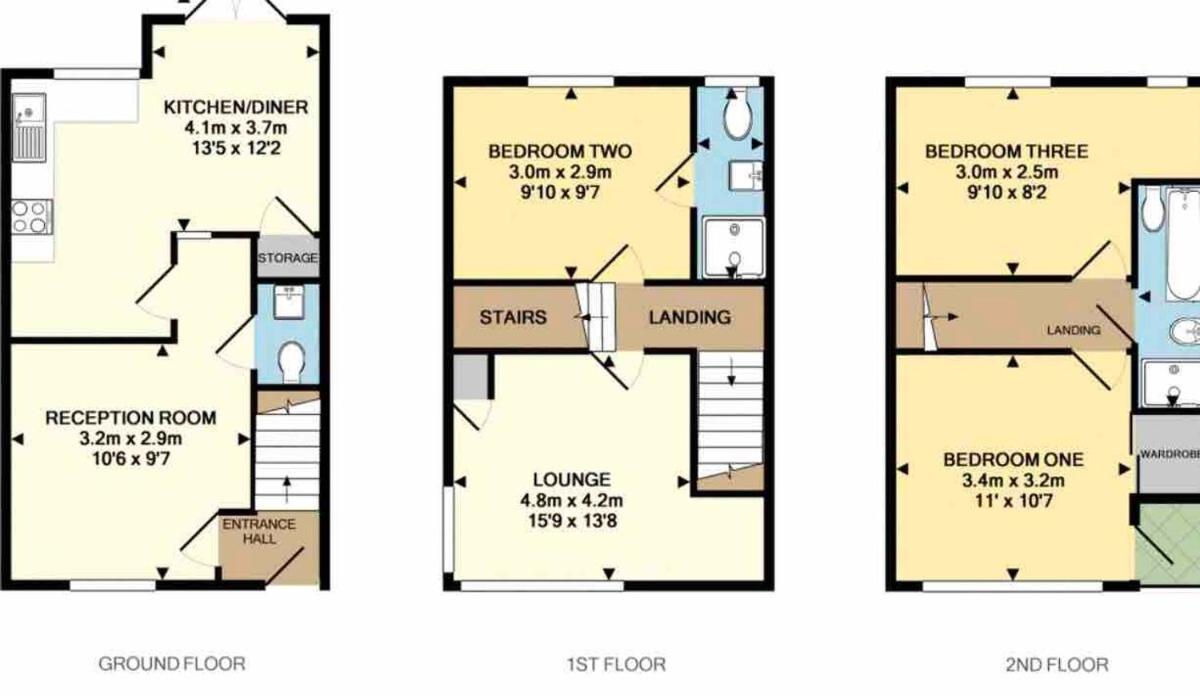 Comfortable 3-Storey House With Free Car Parking Манчестер Экстерьер фото